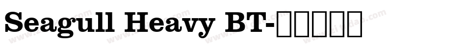 Seagull Heavy BT字体转换